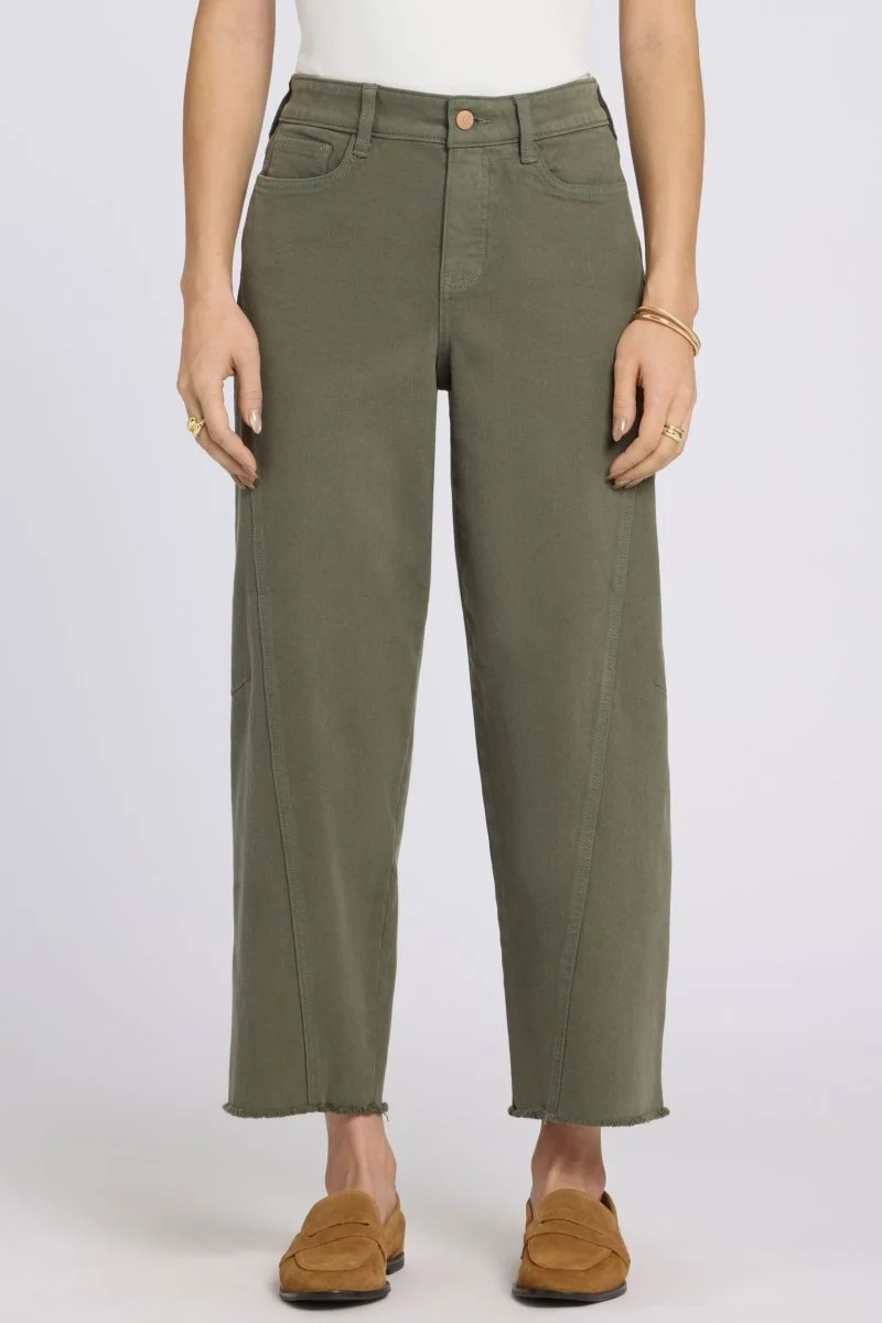 Alyssa Relaxed Crop Jeans | Desert Green