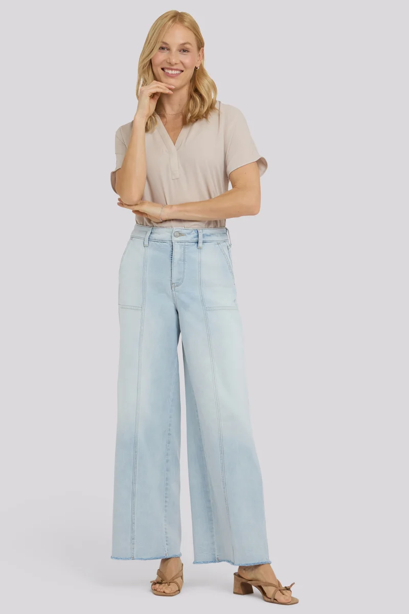 Simone Wide Leg Jeans mit High Rise | Desert Shoreline