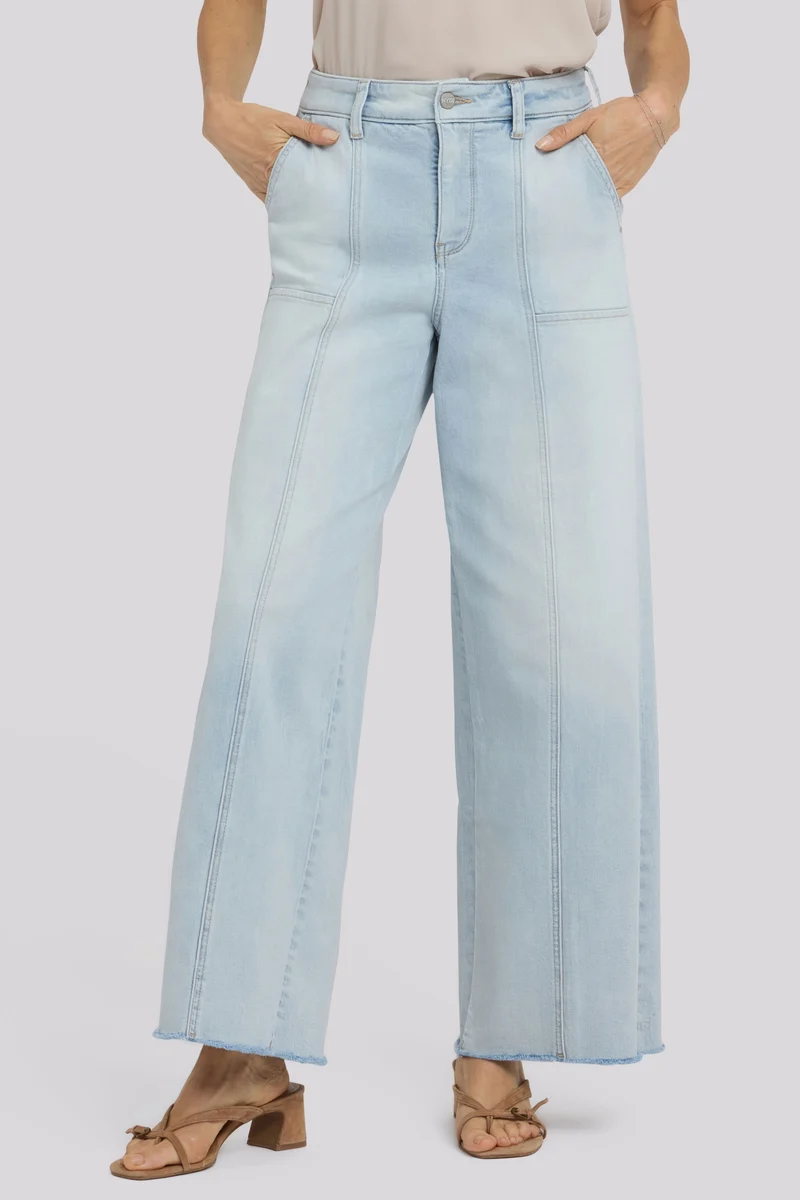 Simone Wide Leg Jeans mit High Rise | Desert Shoreline