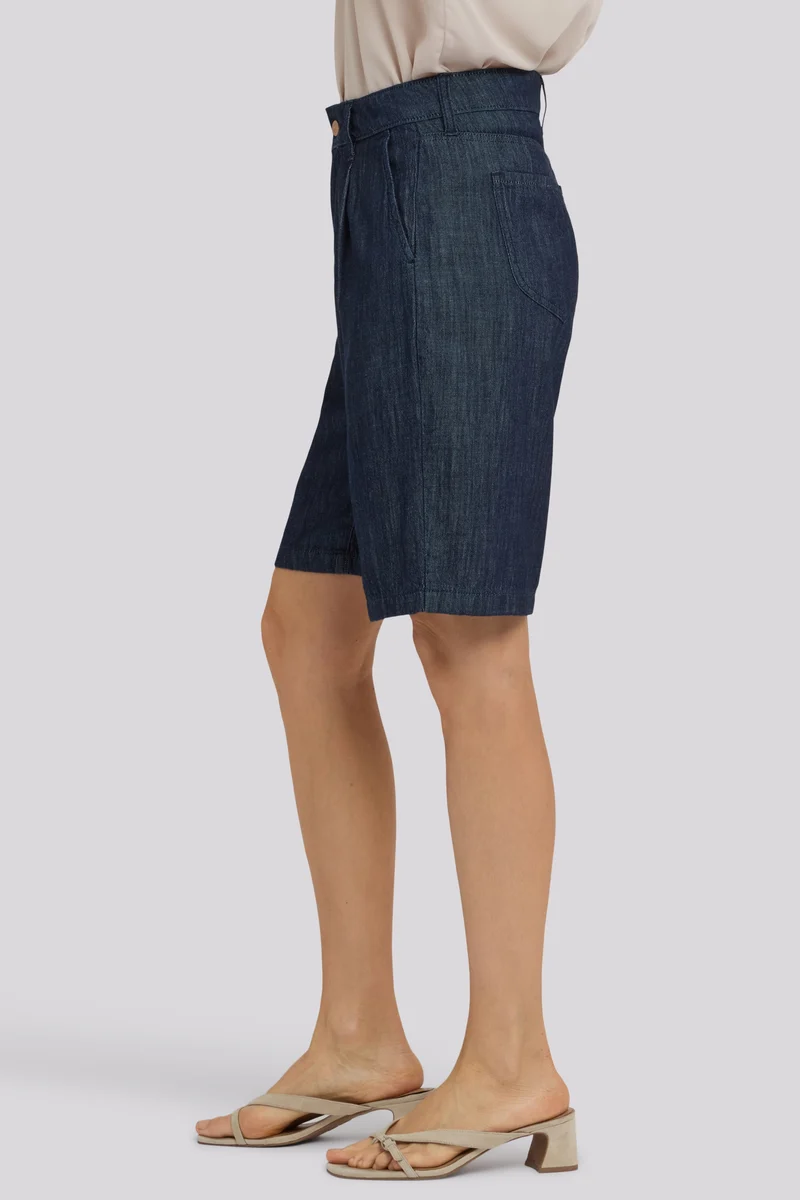 Gwen Relaxed Bermuda Denim Shorts | Dark Indigo