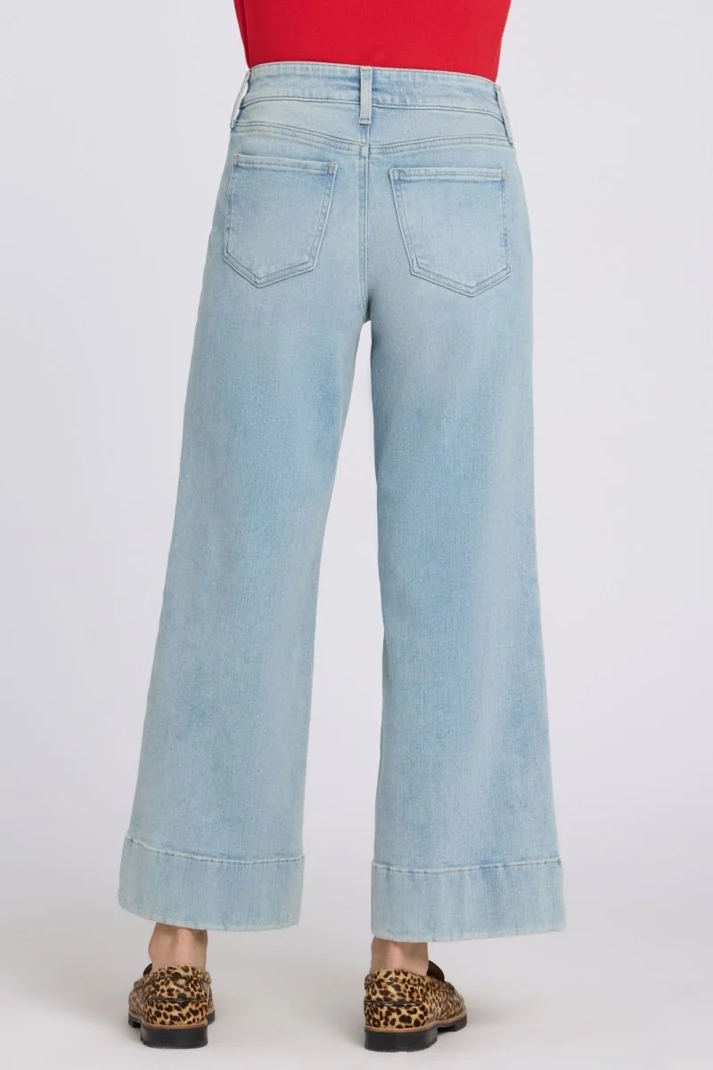 Teresa Wide Leg Ankle Jeans In Re-New Denim | Keys View
