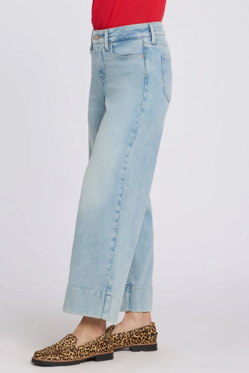 Teresa Wide Leg Ankle Jeans In Re-New Denim | Keys View