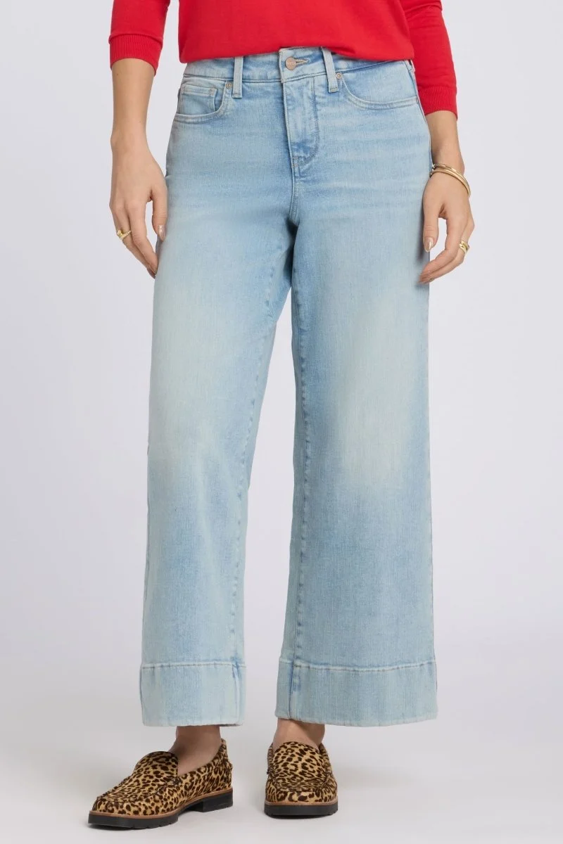Teresa Wide Leg Ankle Jeans In Re-New Denim | Keys View