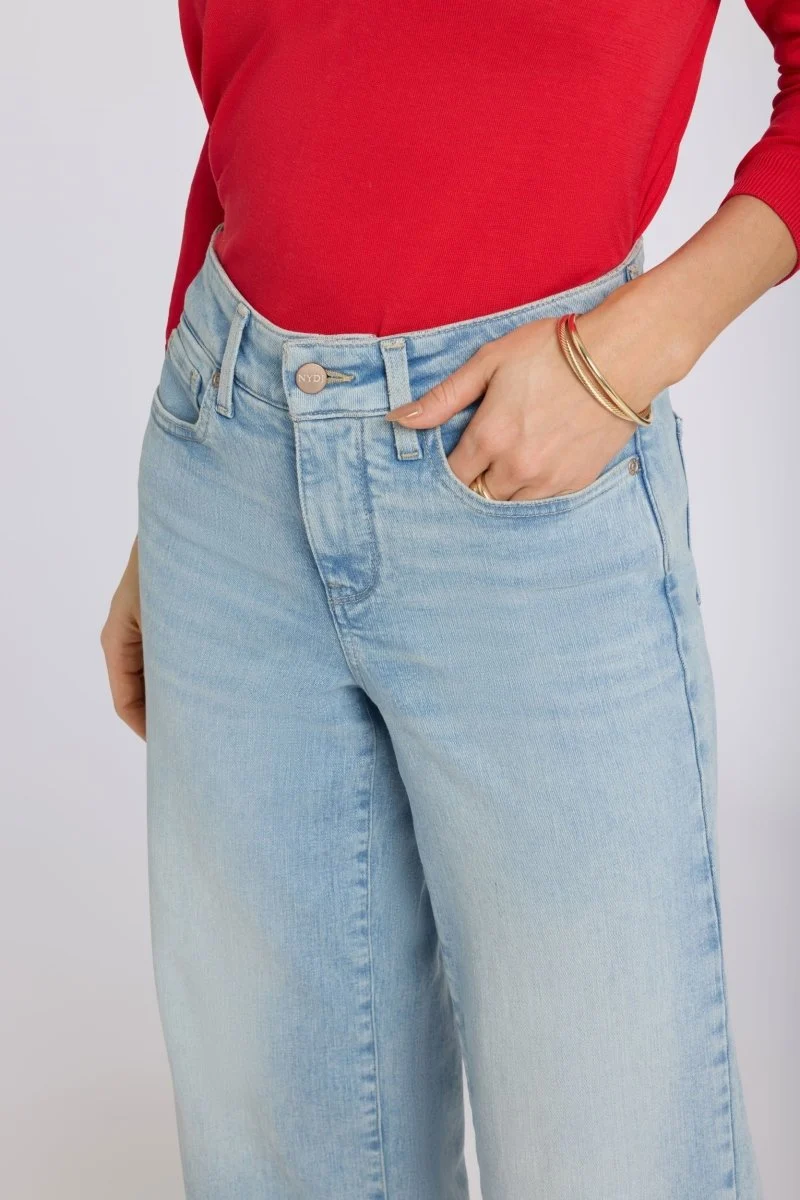 Teresa Wide Leg Ankle Jeans In Re-New Denim | Keys View