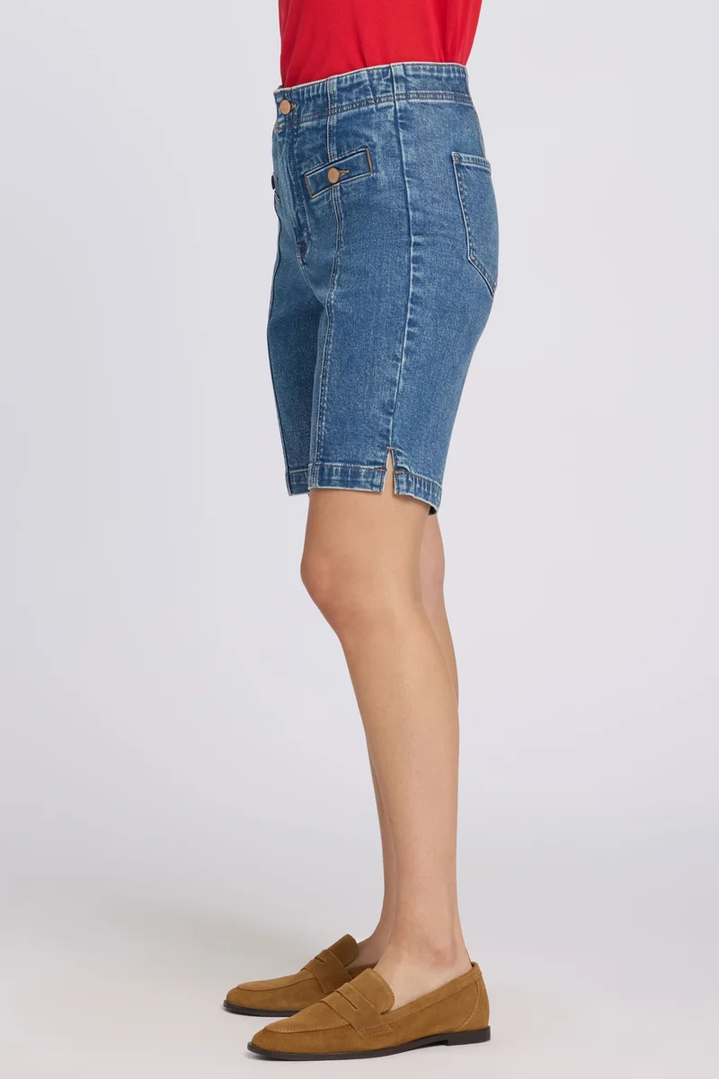 Ella Denim Shorts mit High Rise | Salton