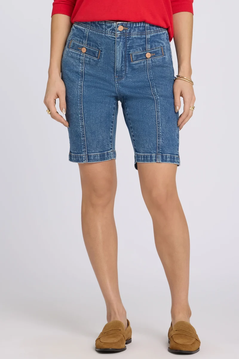 Ella Denim Shorts mit High Rise | Salton