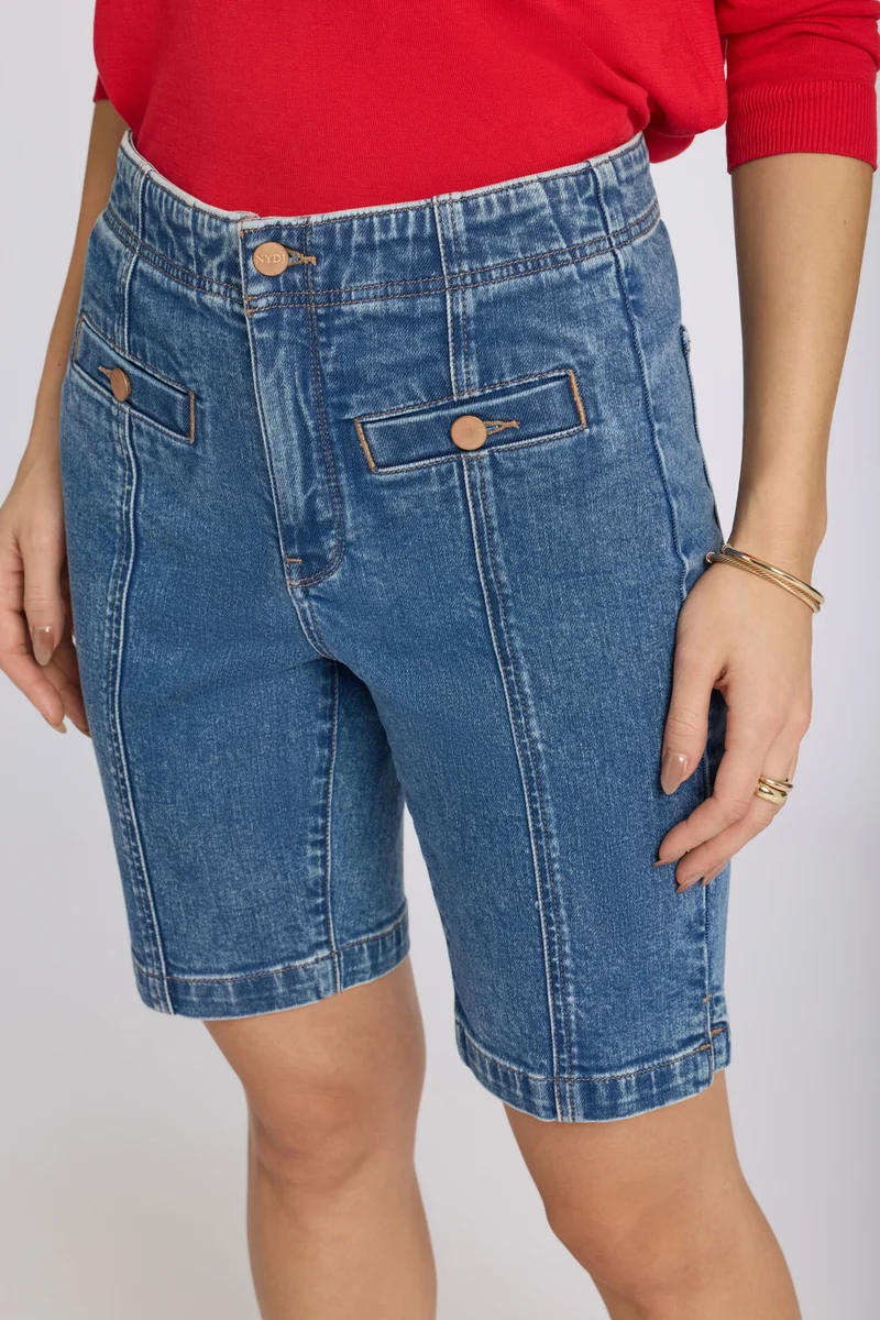 Ella Denim Shorts mit High Rise | Salton