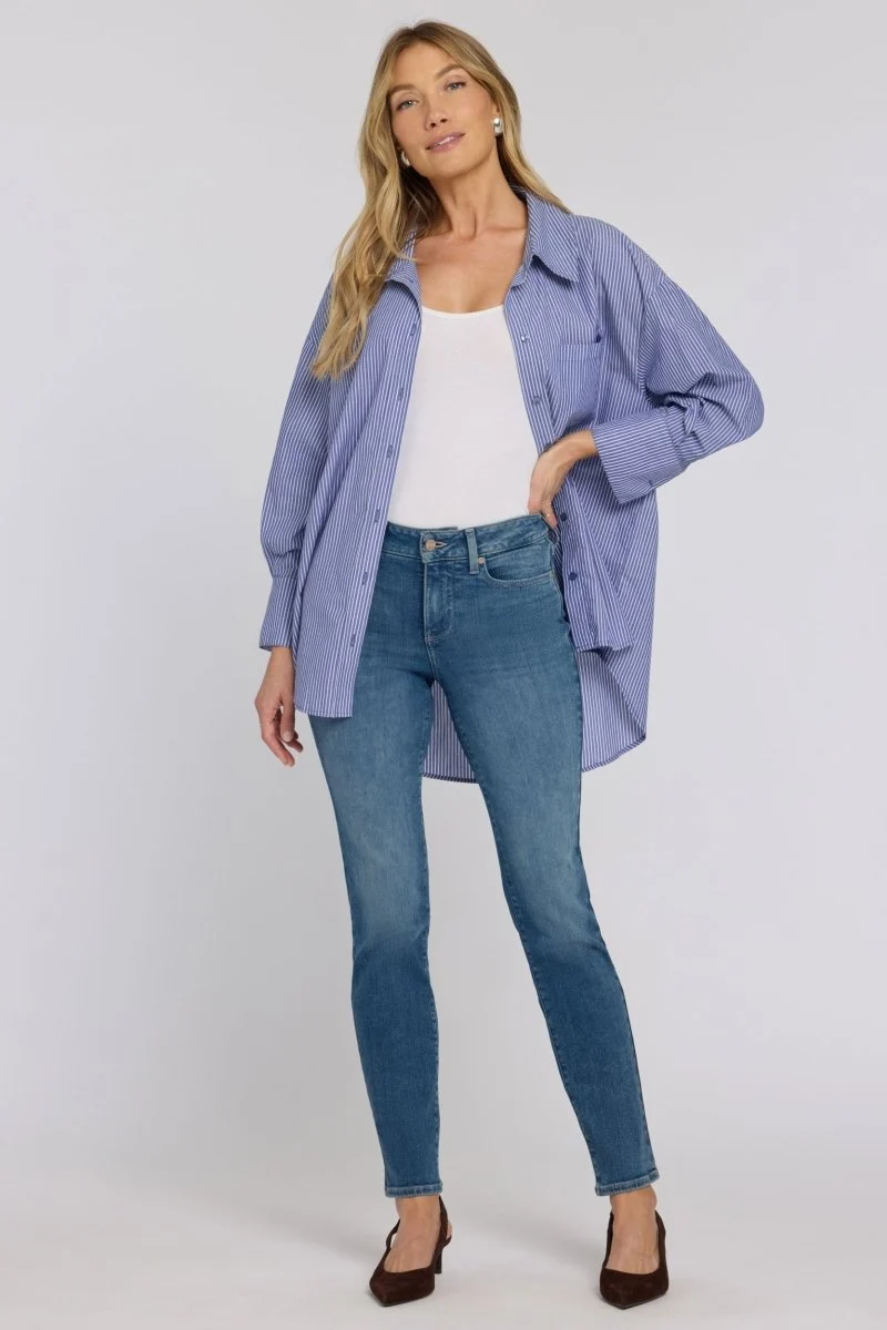 Sheri Slim Straight Jeans In Re-New Denim | Breezy Palms