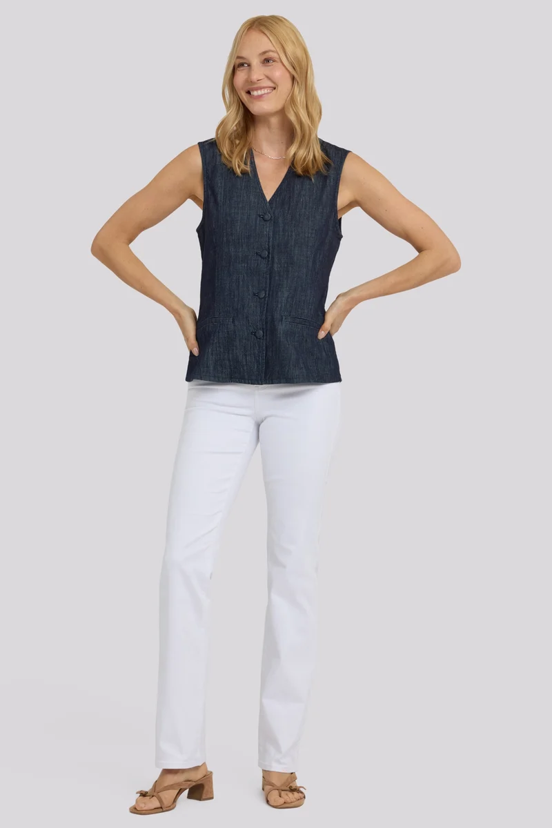Denim Weste | Dark Indigo