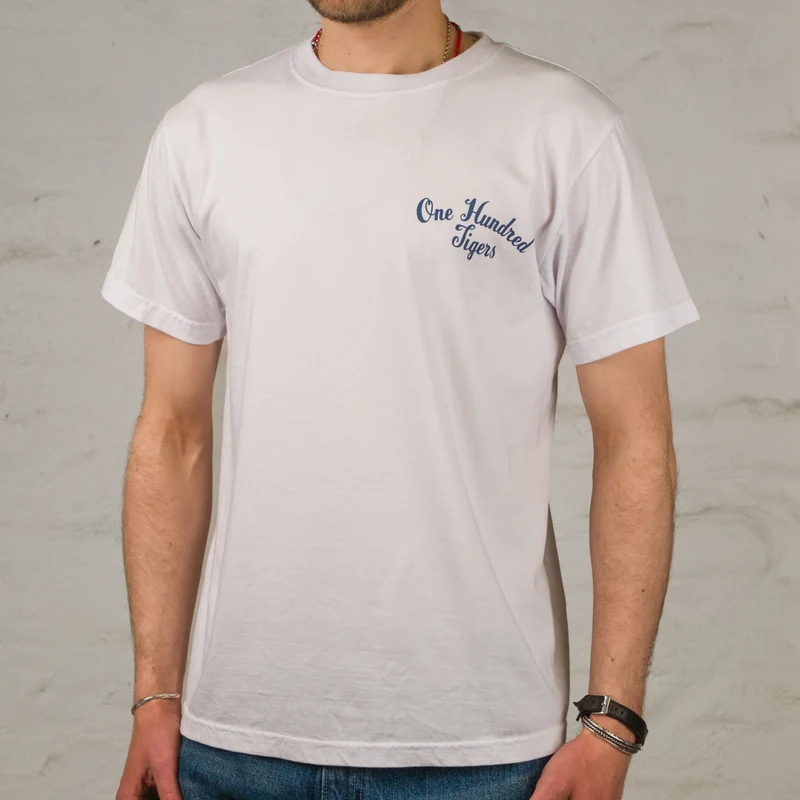"One Hundred Tigers" T-Shirt Weiß