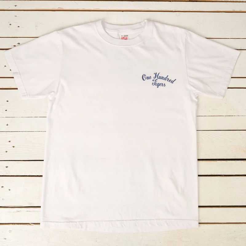 "One Hundred Tigers" T-Shirt Weiß
