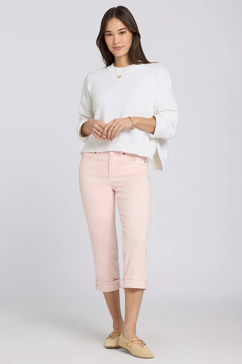 Marilyn Straight Crop Jeans In Cool Embrace® Denim | Pink Dogwood
