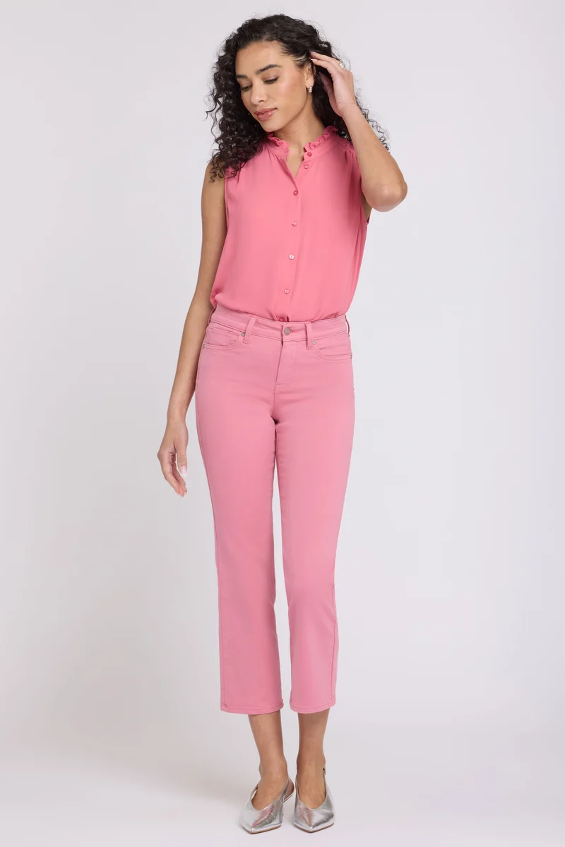 Marilyn Straight Ankle Jeans | Desert Rose