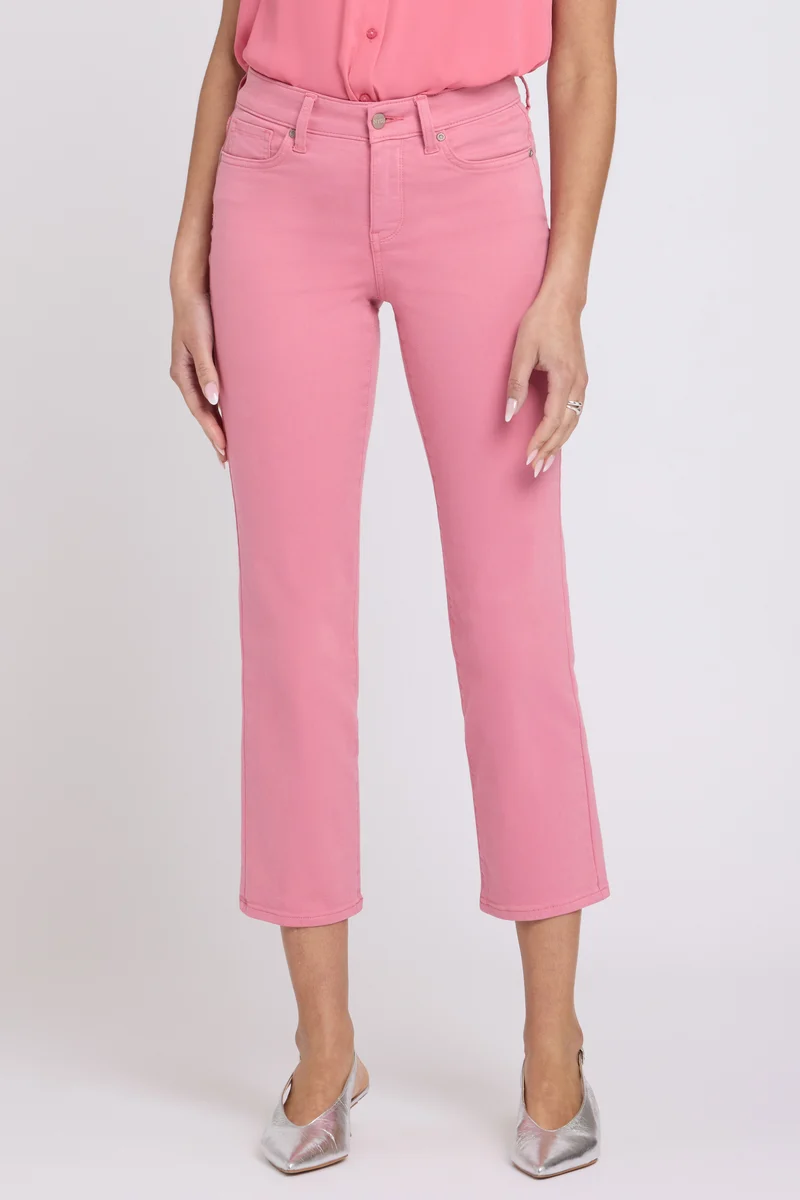 Marilyn Straight Ankle Jeans | Desert Rose