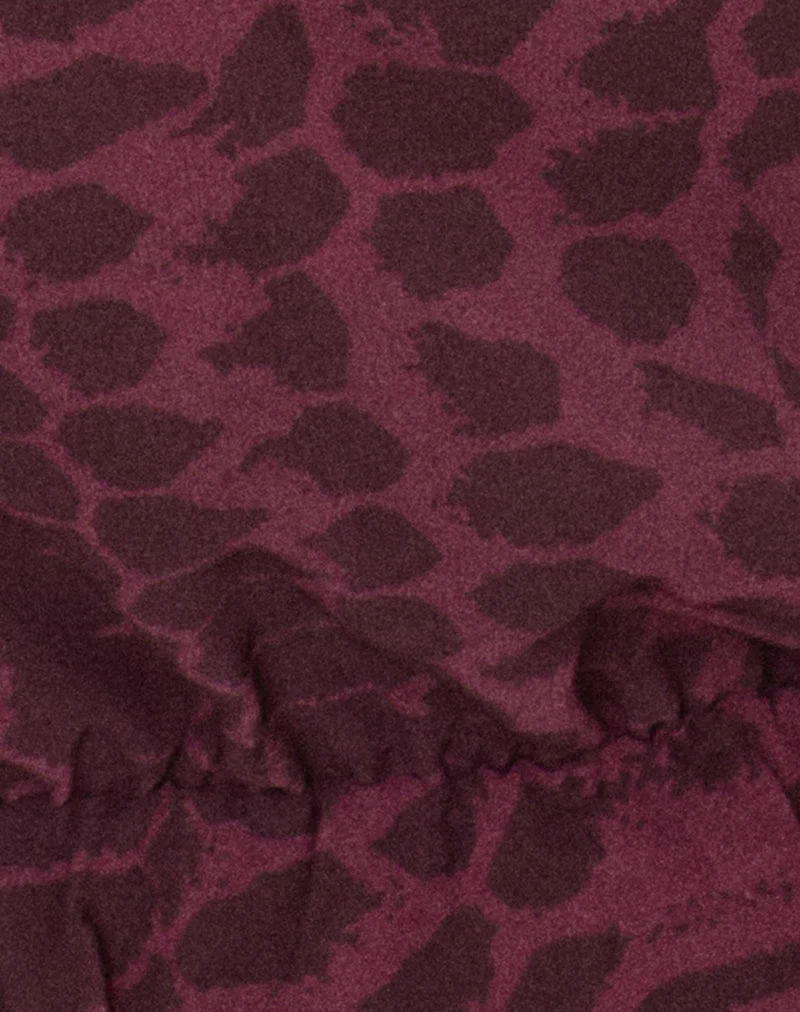 Reo-Haltertop in „Abstract Snake“, Farbe: Windsor Wine