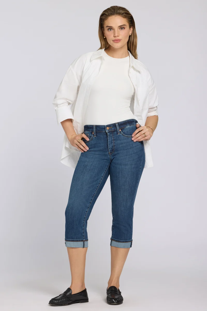 Marilyn Straight Crop Jeans in Cool Embrace® Denim | Sunset Villa