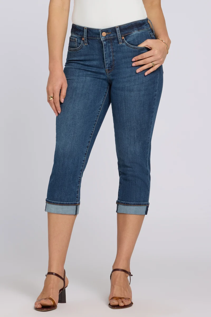 Marilyn Straight Crop Jeans in Cool Embrace® Denim | Sunset Villa