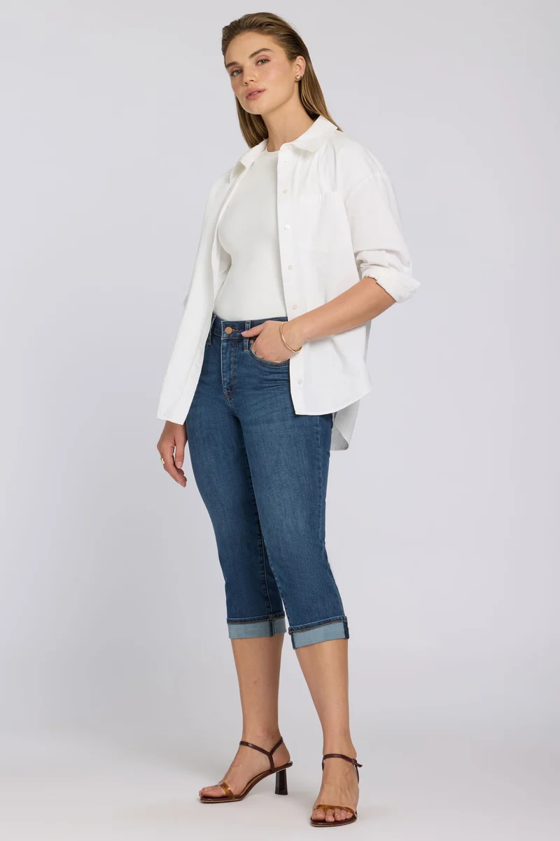 Marilyn Straight Crop Jeans in Cool Embrace® Denim | Sunset Villa