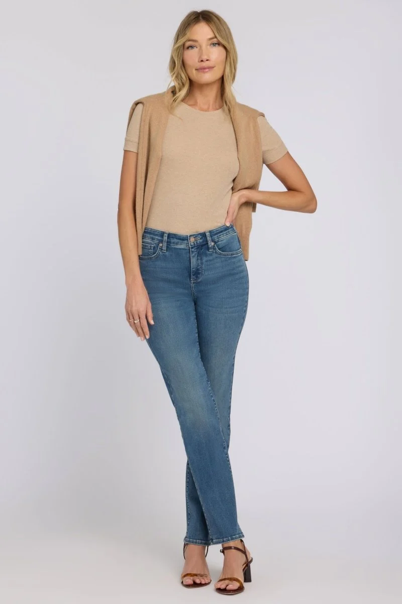 No Gapper™ Marilyn Straight Jeans in Sure Stretch® Denim | Breezy Palms