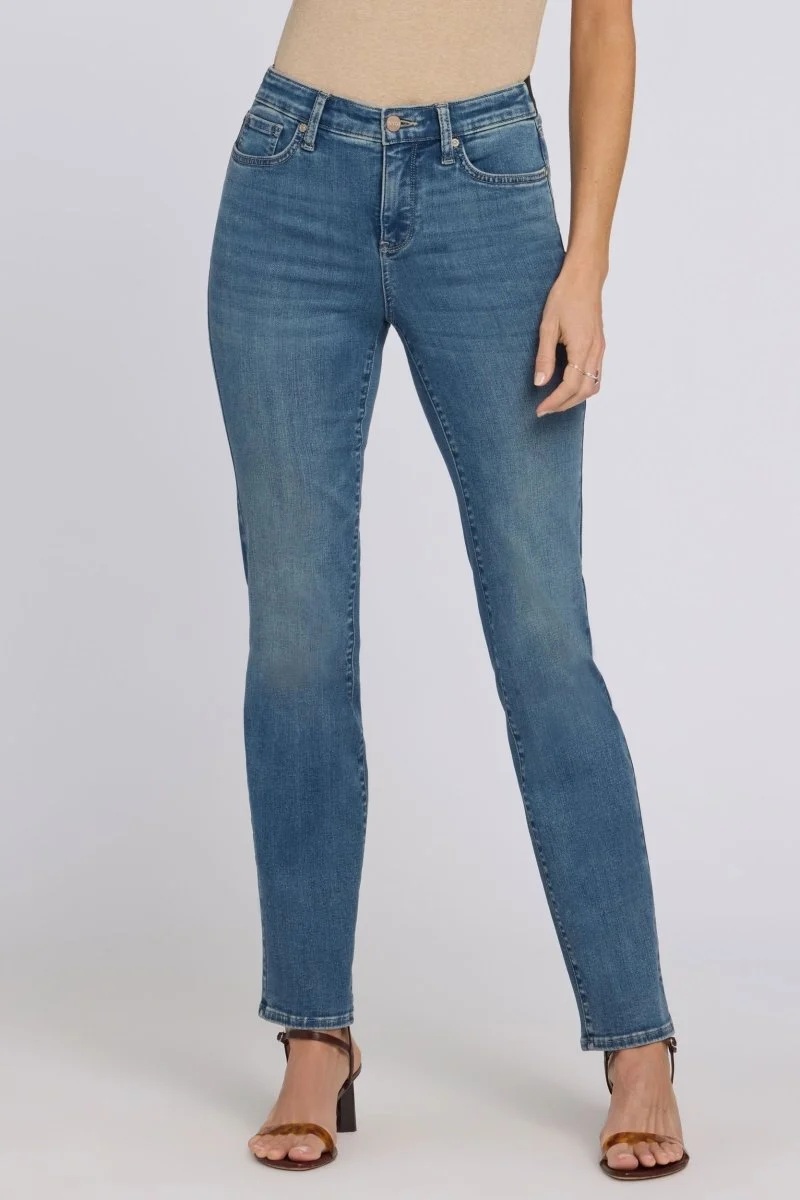 No Gapper™ Marilyn Straight Jeans in Sure Stretch® Denim | Breezy Palms