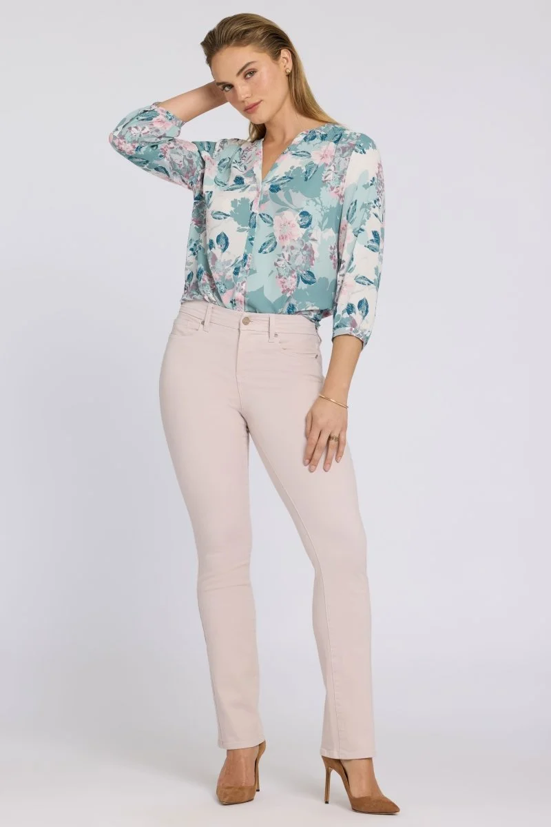 Waist-Match™ Marilyn Straight Jeans | Rock Flower