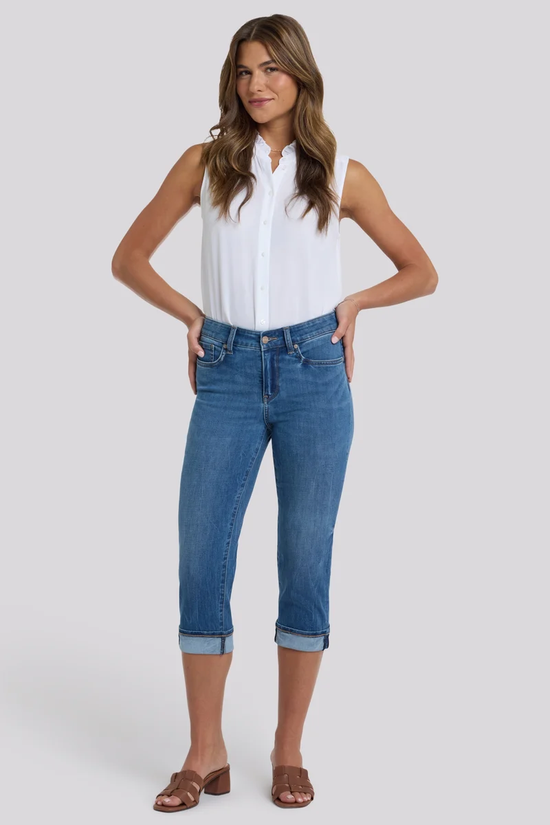 Marilyn Straight Crop Jeans in Cool Embrace® Denim | Wild River