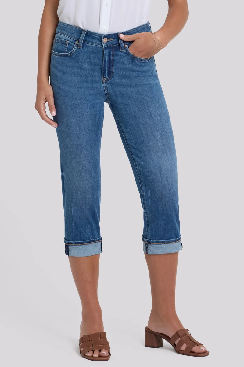 Marilyn Straight Crop Jeans in Cool Embrace® Denim | Wild River