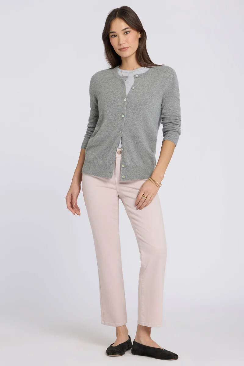 Marilyn Straight Ankle Jeans | Rock Flower