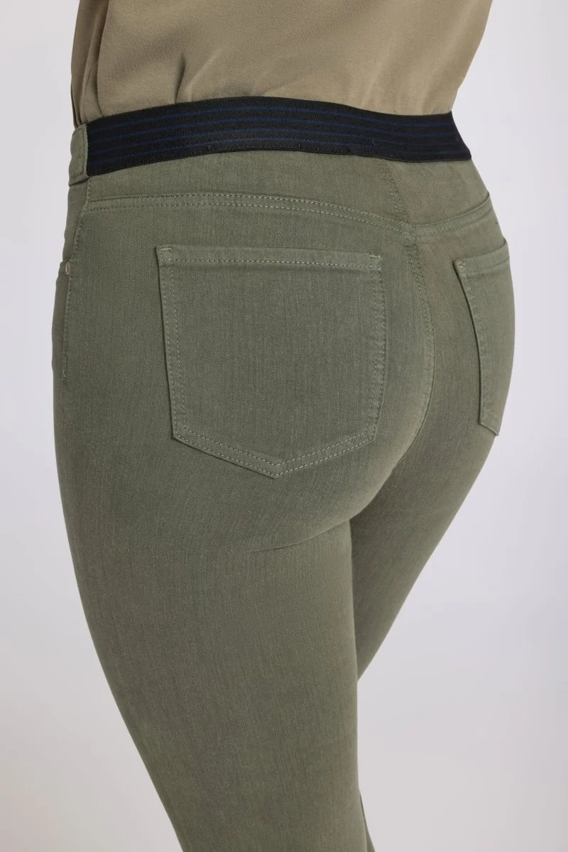 No Gapper™ Marilyn Straight Jeans in Sure Stretch® Denim | Desert Green