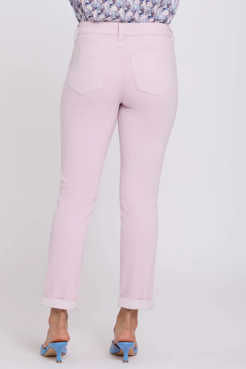 Sheri Slim Straight Ankle Jeans | Light Lilac
