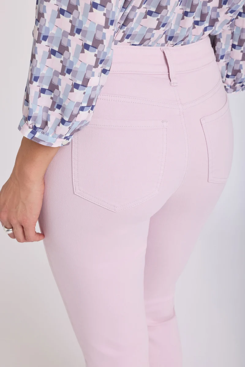Sheri Slim Straight Ankle Jeans | Light Lilac