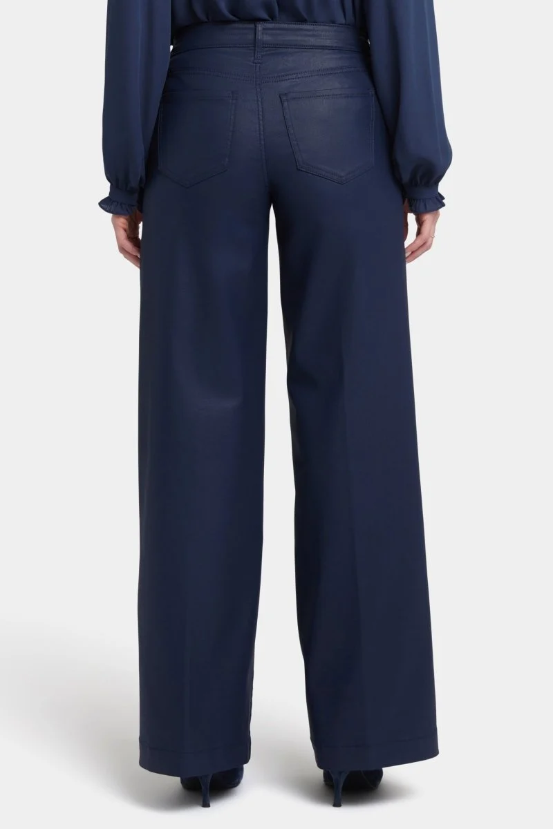 Coated Teresa Wide Leg Jeans | Starless Sky Coated