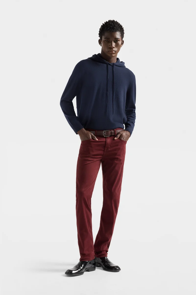 SLIMMY in Luxe Performance Stretch Sateen Brickheart