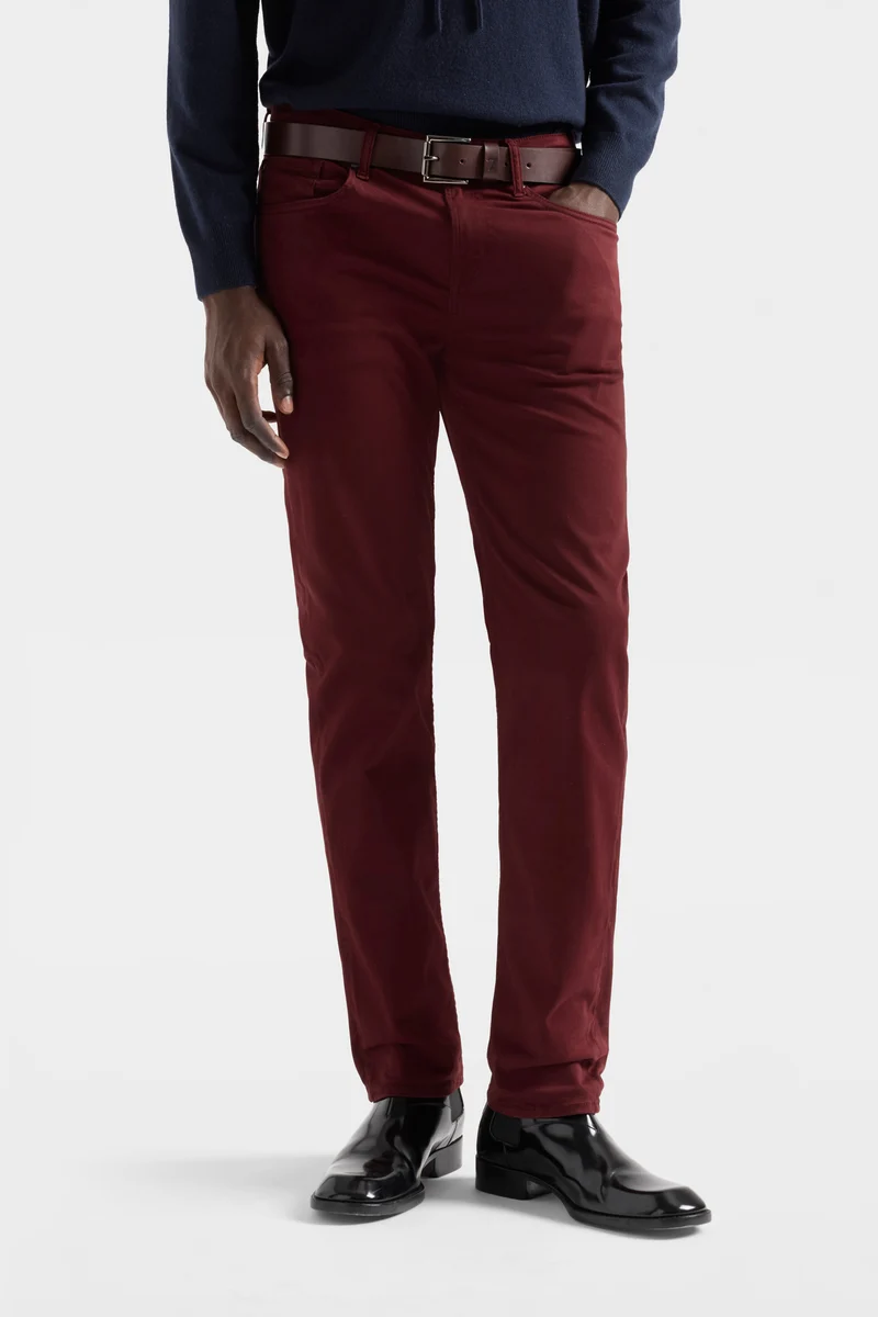 SLIMMY in Luxe Performance Stretch Sateen Brickheart