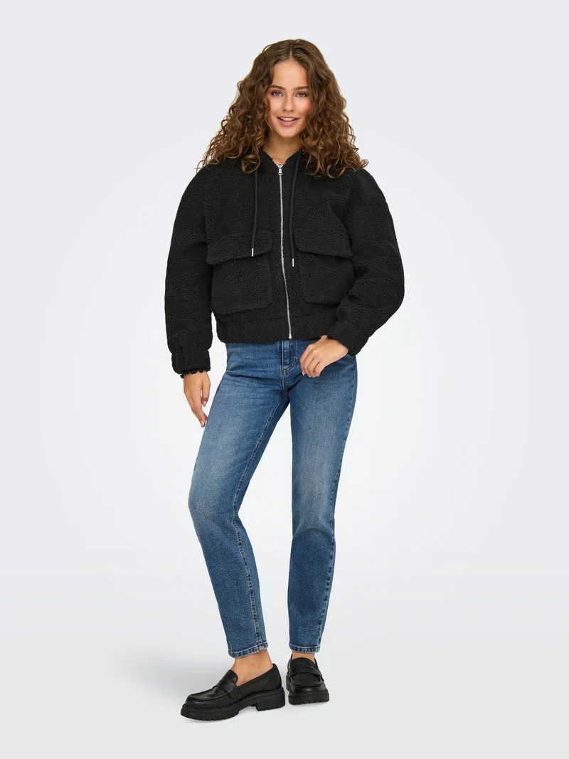 ONLY Teddy Kapuzen-Jacke Damen