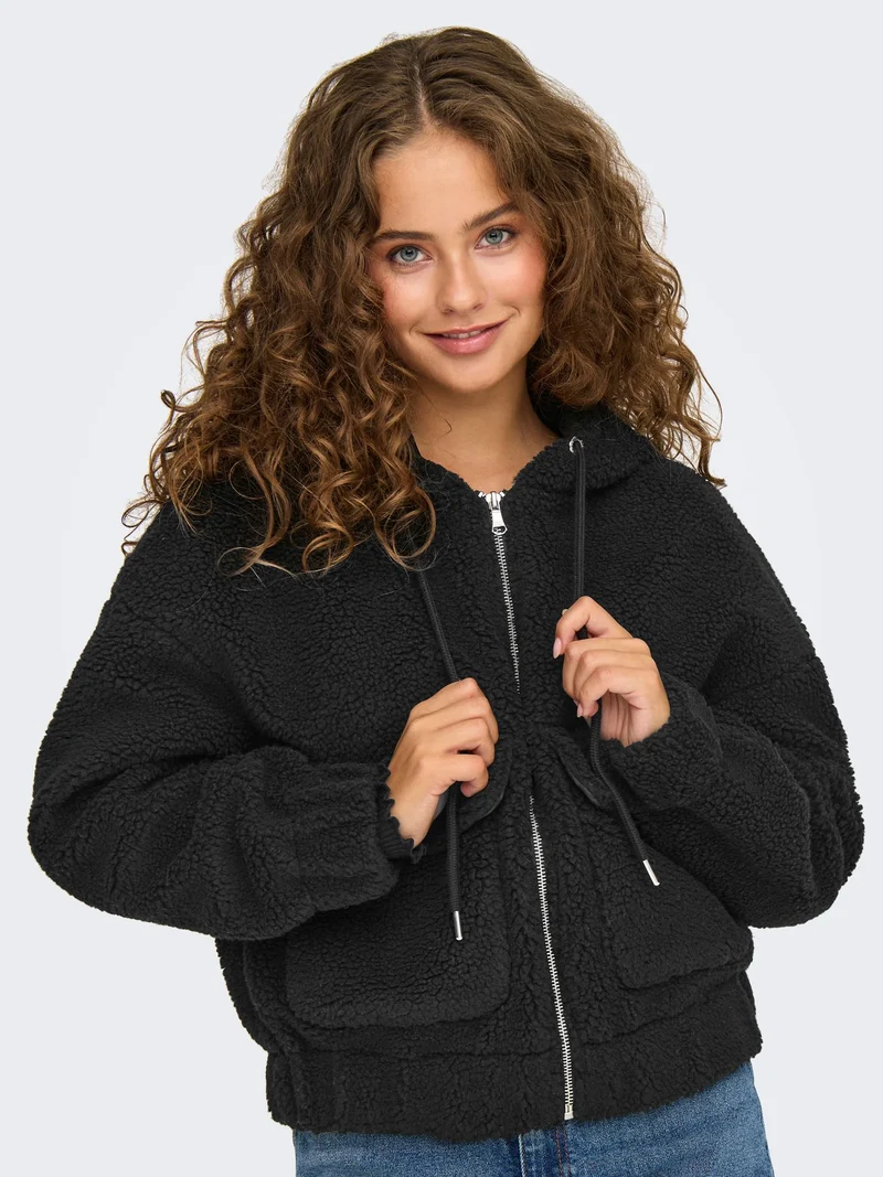 ONLY Teddy Kapuzen-Jacke Damen
