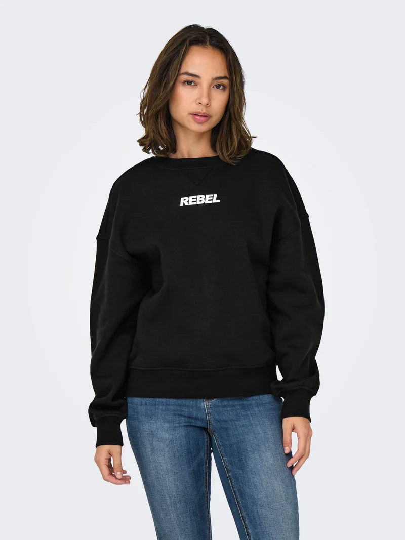 ONLY Sofia Sweatshirt Langarm Rundhals