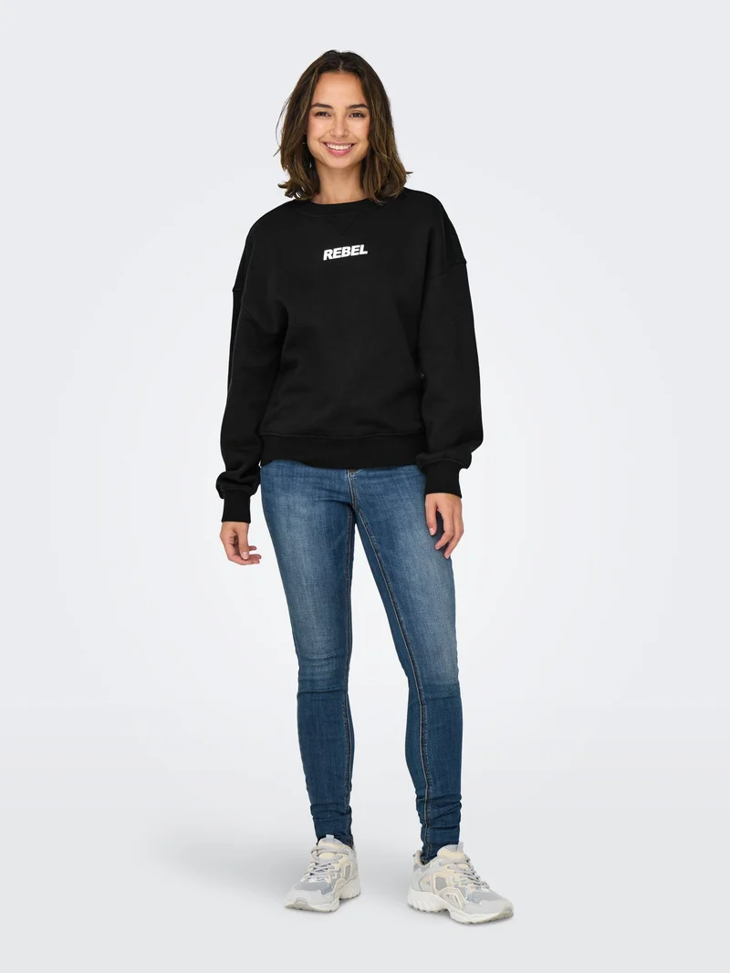ONLY Sofia Sweatshirt Langarm Rundhals