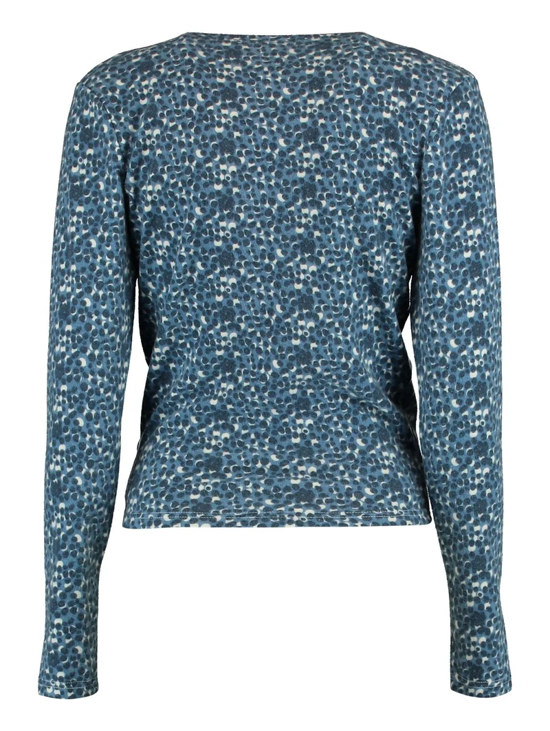 Hailys Langarmshirt Damen beige leo