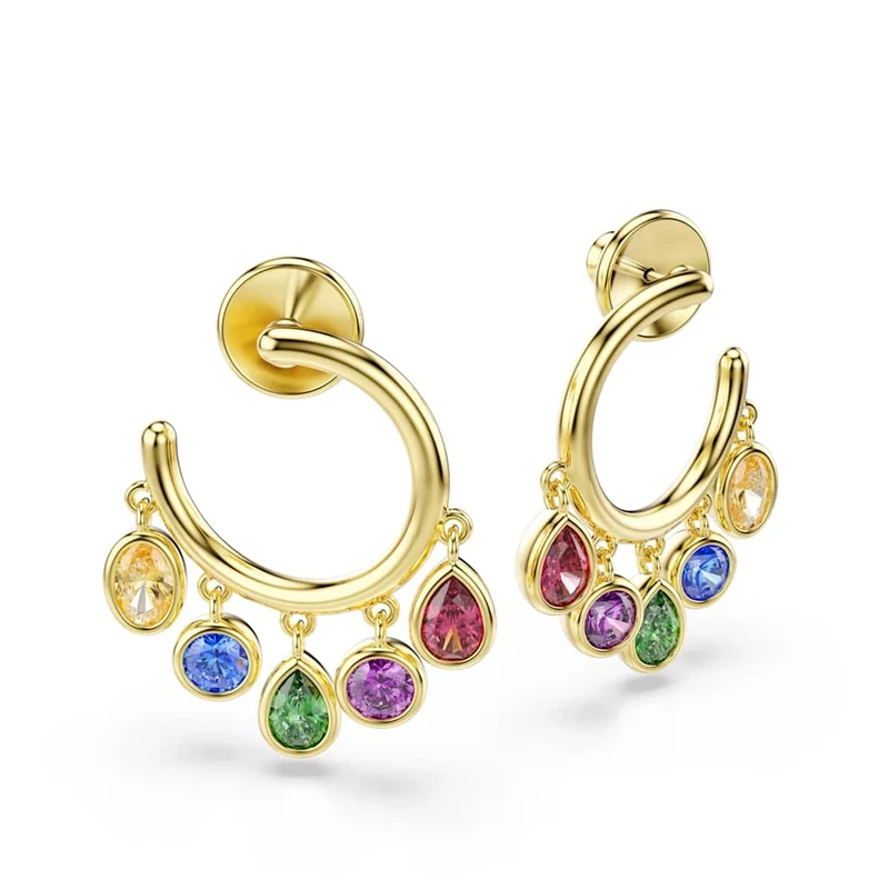 Swarovski Imber Organic Goldfarbene Mehrfarbige Ohrringe 5753263