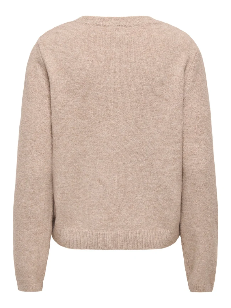 ONLSHINE LS EMBROIDERY O-NECK CC KN