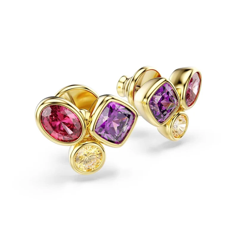 Swarovski Imber Organic Goldfarbene, mehrfarbige Ohrstecker 5760019