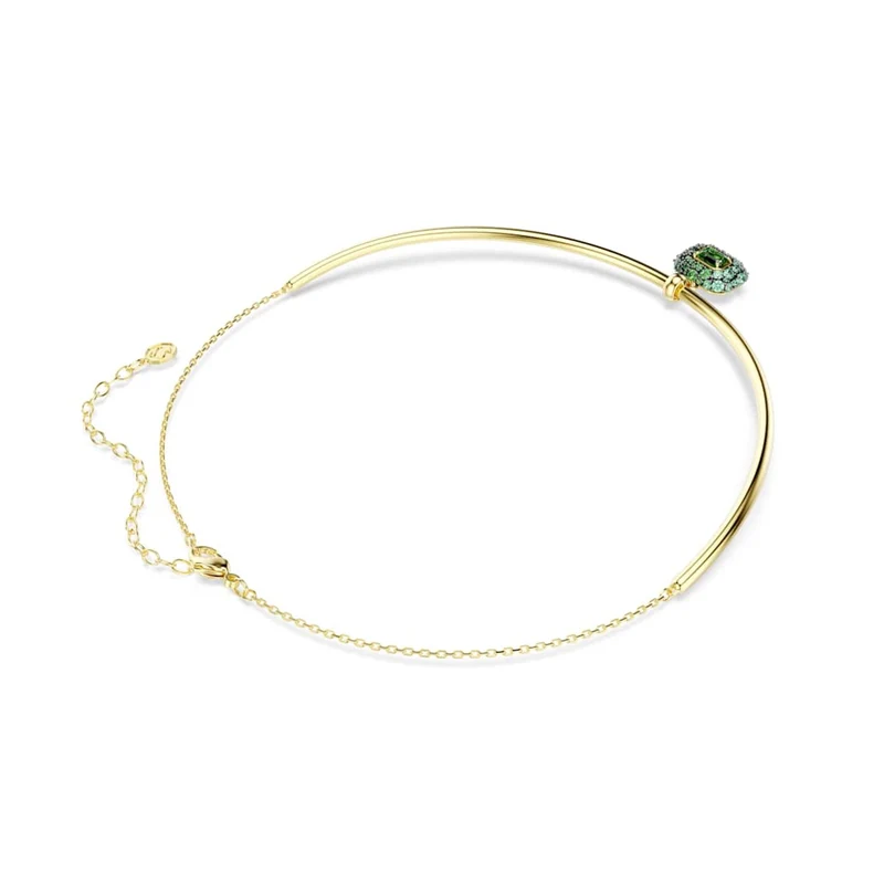 Swarovski Sublima Glam Goldfarbenes Choker mit grünen Akzenten 5760763