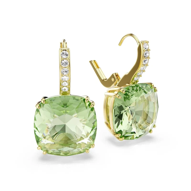 Swarovski Millenia Ohrringe in Goldoptik mit grünem Kristall 5764822