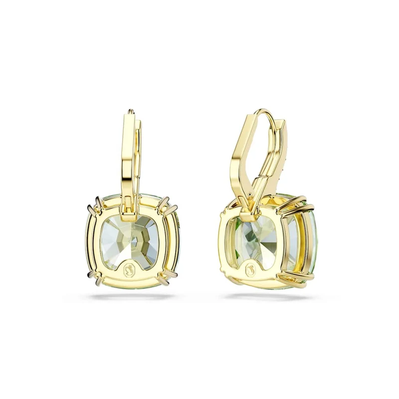 Swarovski Millenia Ohrringe in Goldoptik mit grünem Kristall 5764822