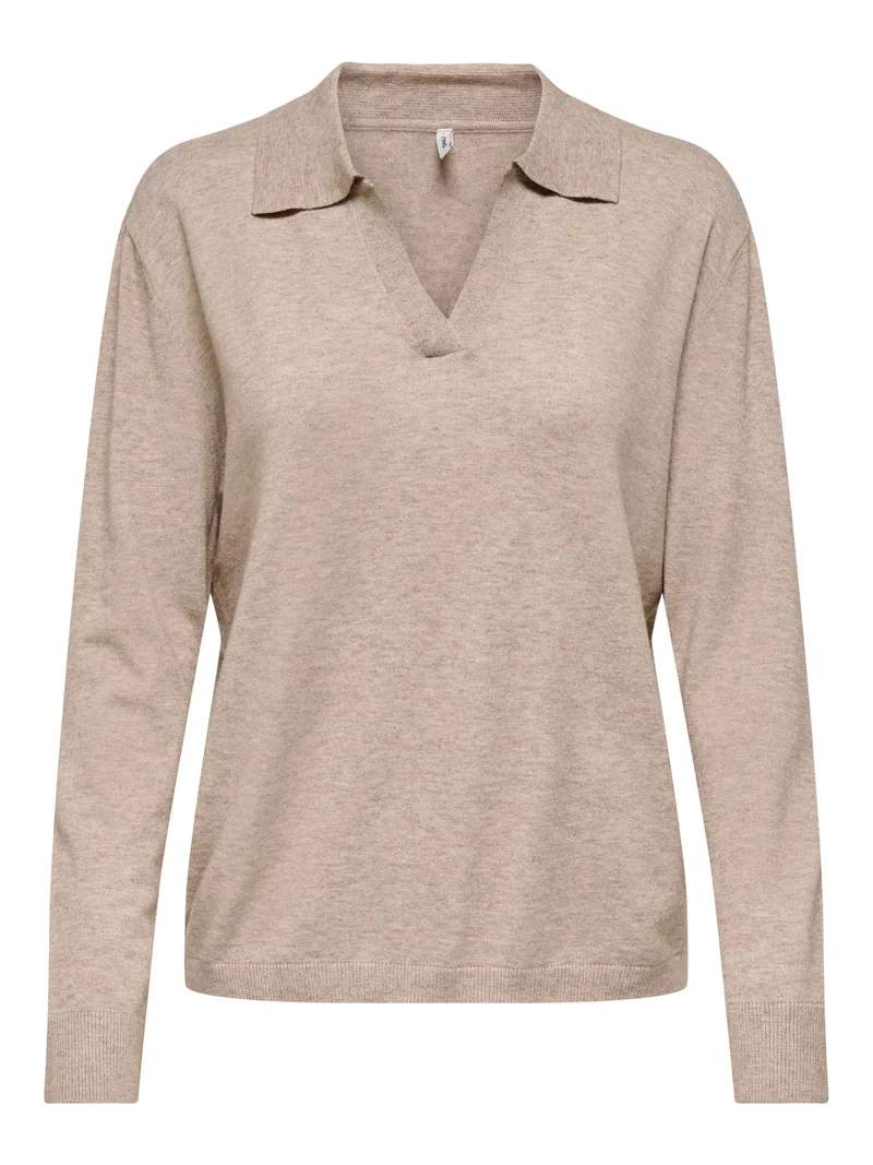 ONLY Strick Polo Pullover Damen