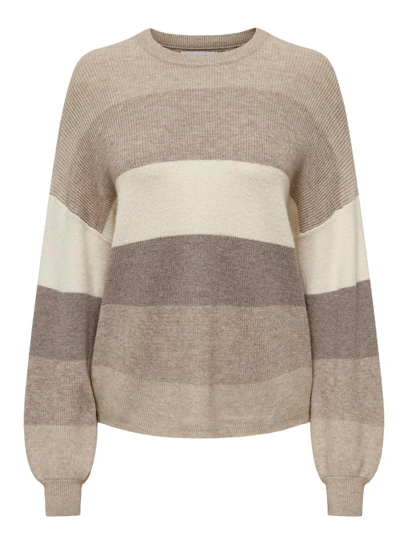 ONLY Strickpullover Langarm Streifen