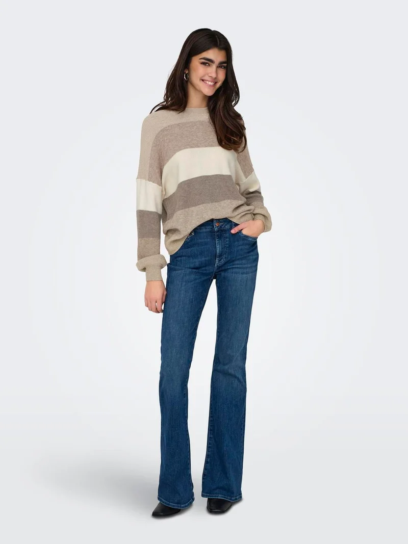 ONLY Strickpullover Langarm Streifen