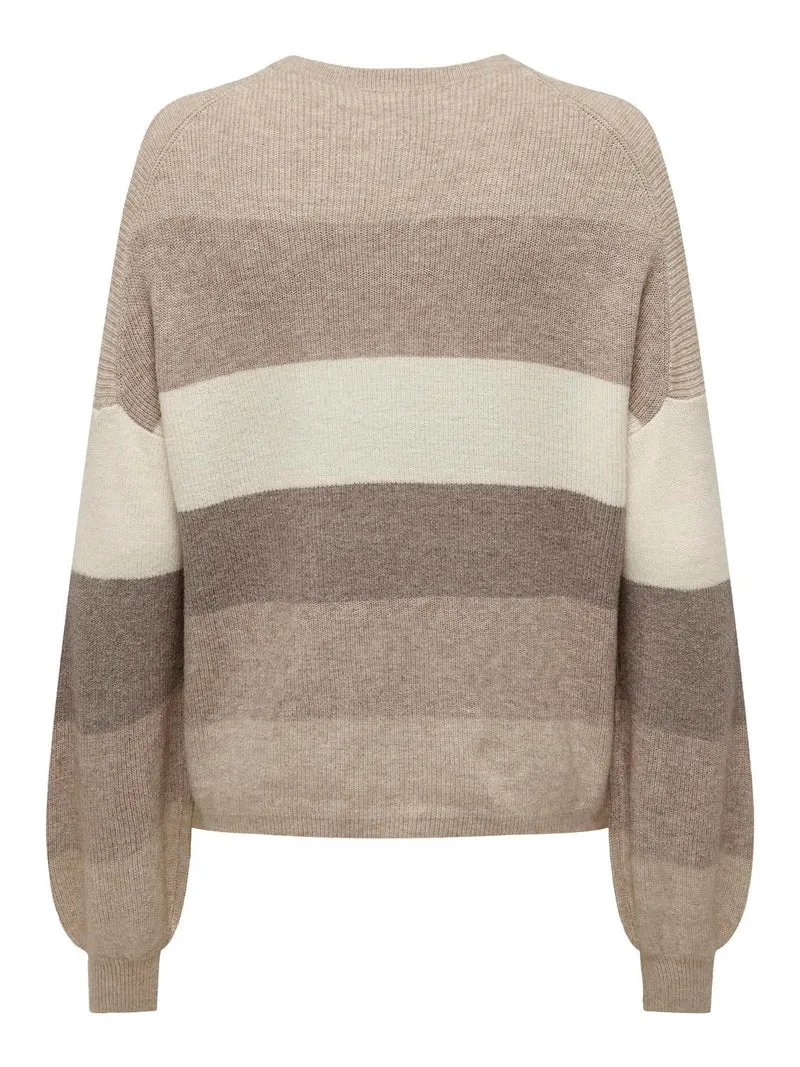 ONLY Strickpullover Langarm Streifen