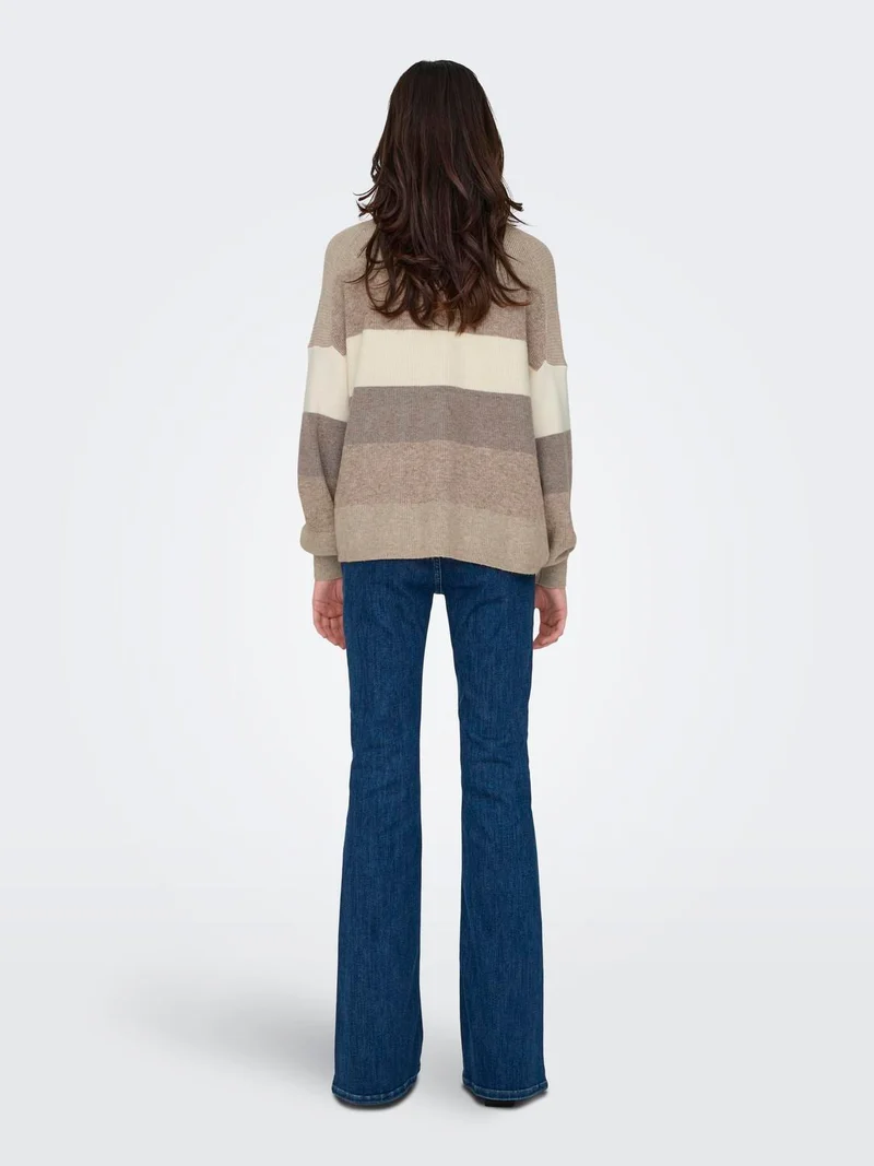 ONLY Strickpullover Langarm Streifen